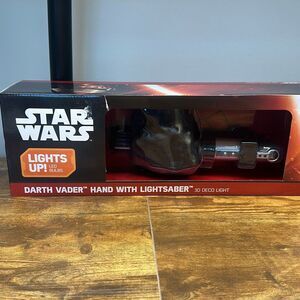 NEW 3D Light FX Star Wars Darth Vader Hand With Lightsaber 3D Deco Light